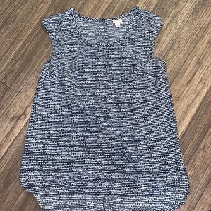 Merona Blue and White Blouse